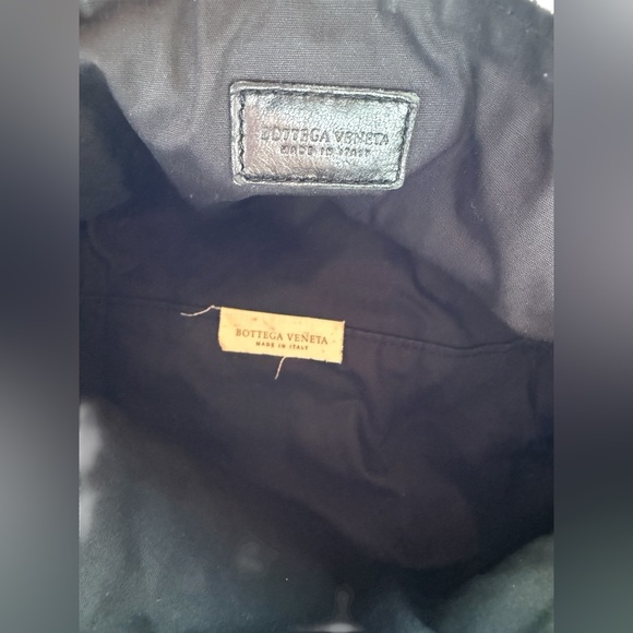 Vintage Bottega Veneta Italian Velvet Corduroy Zip Clutch Bag Cosmetic Pouch 9" - Picture 9 of 11